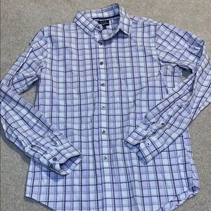 Apt 9 Men's dress Shirt white purple size small